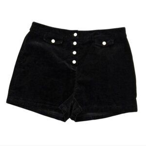 Glamorous Tall Black Micro Wale 2" Hot Pant Shorts Size 16 Tall